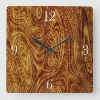 Maple Burlwood Natuur Tree Hood Effect Clock
