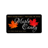 Maple Candy Black Produit Étiquettes Ingrédients F (Devant)