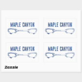 Maple Canyon klimmen Quickdraw Rechthoekige Sticker (Vel)