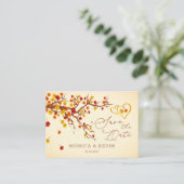 Maple Feuille Hearts Enregistrer la carte de ferme (Debout devant)