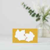 Maple Gold, deux Cartes de Mariage Feuilles (Debout devant)