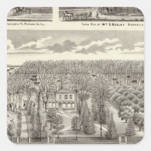 Maple Grove Vierkante Sticker