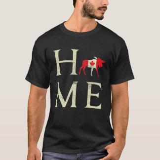 Maple Heart Home Canada Day Proud Canadian Flag Ca T-shirt