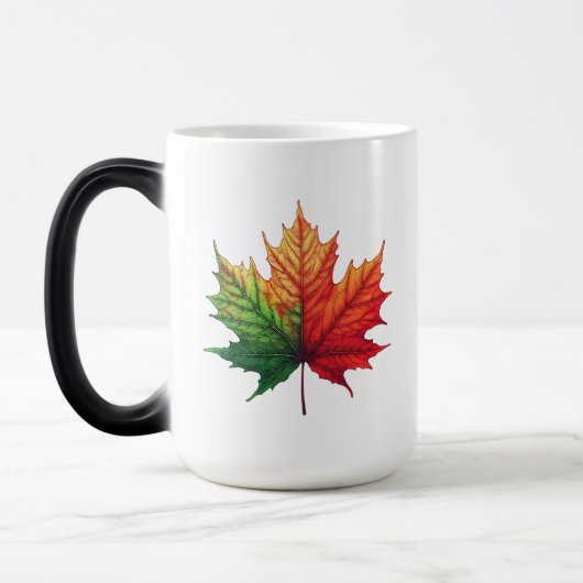 Maple Herfst Leaf Large Morphing Magische Mok (Links)