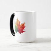 Maple Herfst Leaf Large Morphing Magische Mok (Voorkant links)