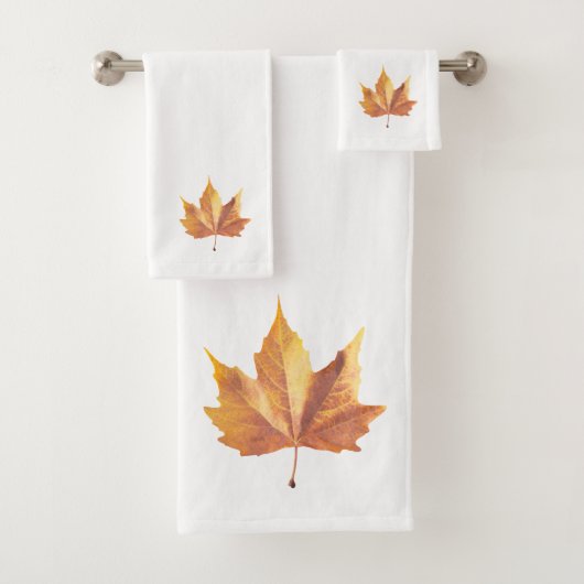 Maple herfstblad bad handdoek (Insitu)