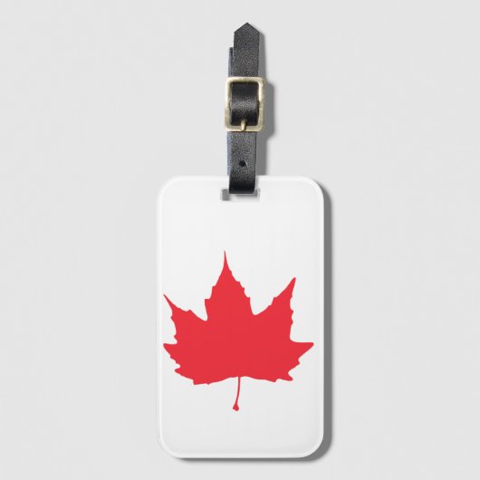 Maple herfstblad bagagelabel (Voorkant (verticaal))