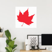 Maple herfstblad poster (Thuiskantoor)