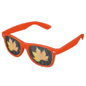 Maple herfstblad retro zonnebril (Gekanteld)