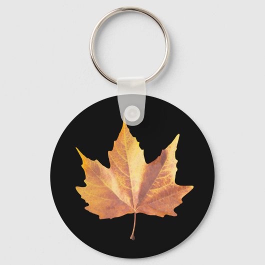 Maple herfstblad sleutelhanger (Voorkant)