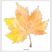 Maple herfstblad sticker (Vel)