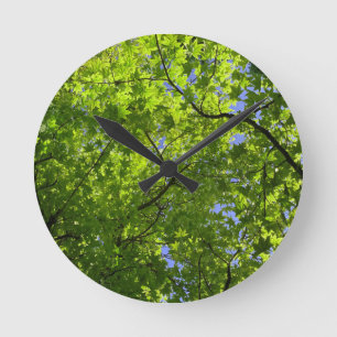 Maple in lente ronde klok