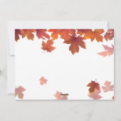 Maple laat de Thanksgiving van de BedrijfsCliënt v Feestdagenkaart (Achterkant)