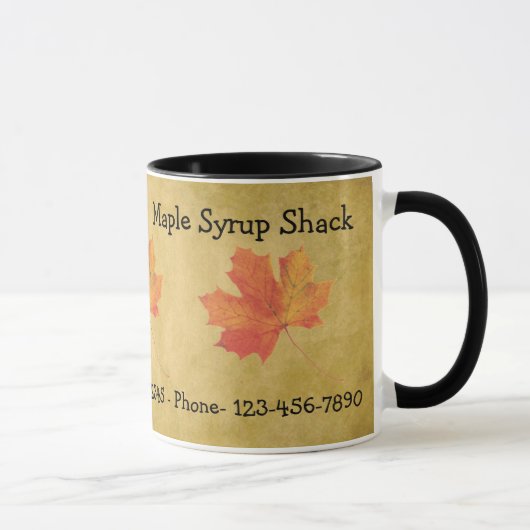 Maple laat de zakelijke Mok van de Maple Syrup ove (Rechts)