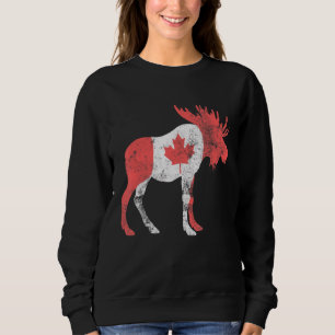 Maple Leaf Animal Canadese Vlag Canada Mannen Vrou Trui