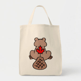 Maple Leaf Beaver Bag Tote Bag