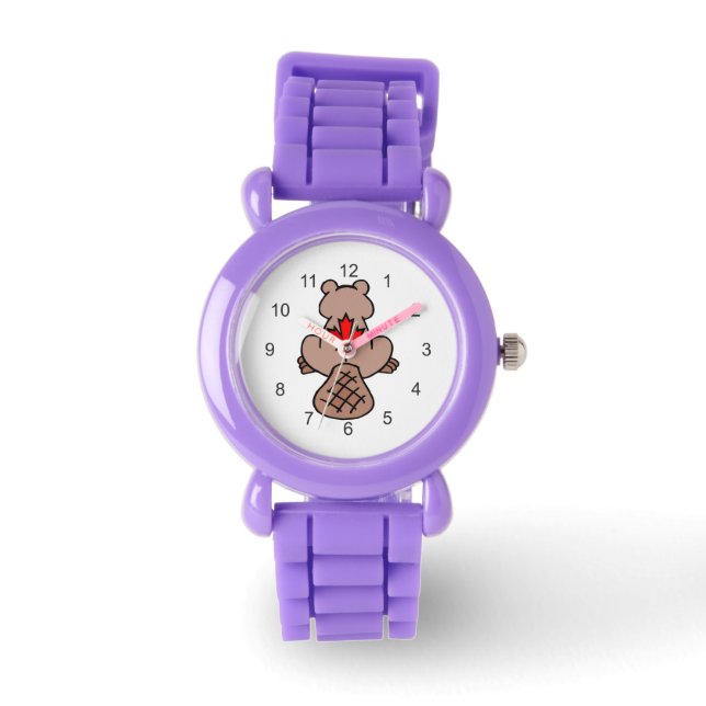 Maple Leaf Beaver Horloge (Voorkant)