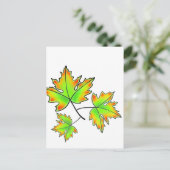 Maple Leaf Briefkaart (Staand voorkant)