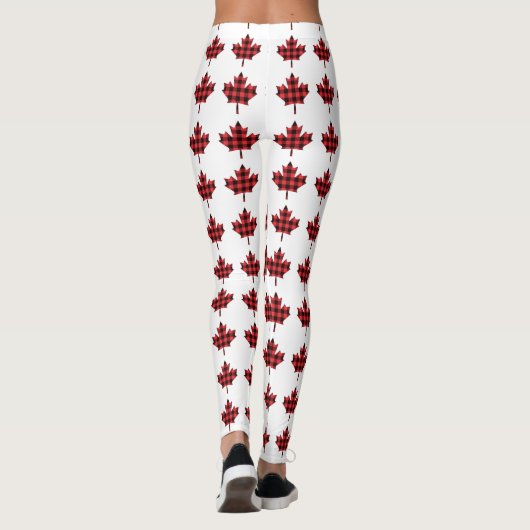 Maple Leaf Buffalo Pset Check Patroon Leggings (Achterkant)