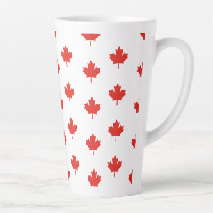 Maple Leaf Canada Embleem Patroon Latte Mok