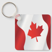 Maple Leaf Canada Flag Sleutelhanger (Voorkant)