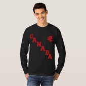 Maple Leaf Canada T Shirt Mannen (Voorkant volledig)