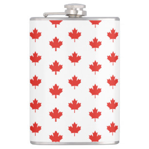 Maple Leaf Canada Vlag Embleem Patroon-24105 Heupfles
