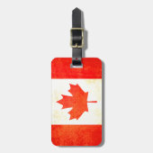 Maple Leaf Canadese vlag bagagelabel (Voorkant verticaal)