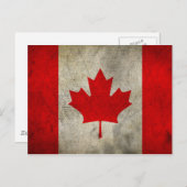 Maple Leaf Canadese vlag Briefkaart (Voorkant / Achterkant)