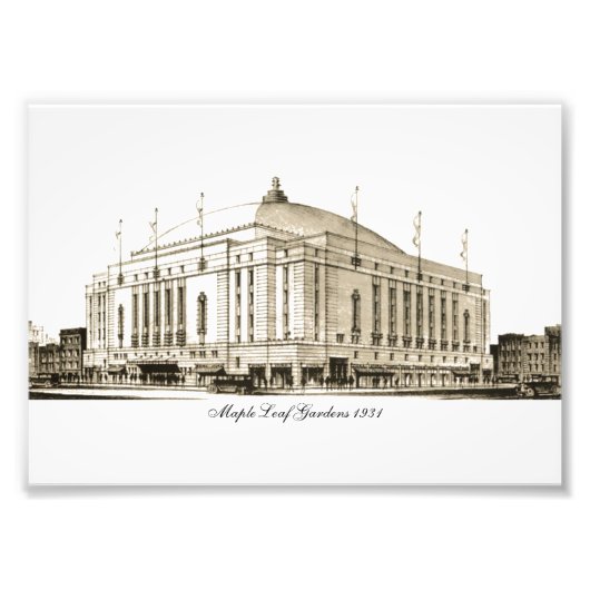 Maple Leaf Gardens 1931 Foto Afdruk (Voorkant)
