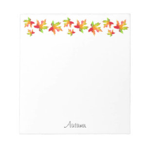 Maple Leaf Garland Coffee Mok Notitieblok