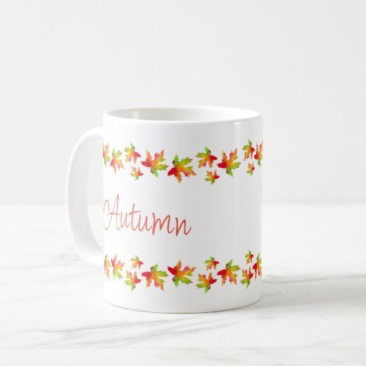 Maple Leaf Garland Coffee Mug (Devant gauche)