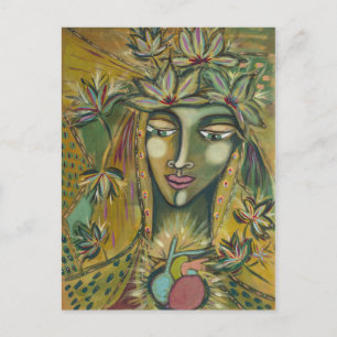 Maple Leaf Goddess Briefkaart