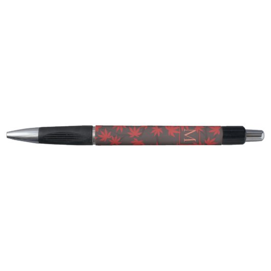 Maple Leaf Grey van het moderne Monogram Pen (Voorkant)