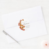 Maple Leaf Herfst Autumn Wedding Sticker White (Envelop)