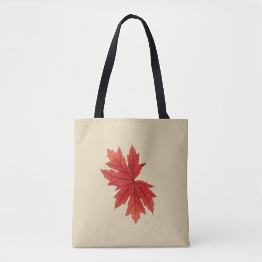 Maple Leaf Herfst Herfst Kleur Draagtas (Voorkant)