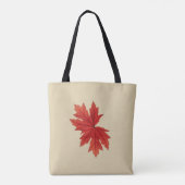 Maple Leaf Herfst Herfst Kleur Draagtas (Achterkant)