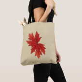 Maple Leaf Herfst Herfst Kleur Draagtas (Dichtbij)