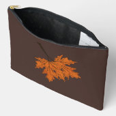 Maple Leaf Herfst Herfst Kleur Palet Zwart Bullet Etui (Open)
