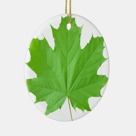 Maple Leaf Keramisch Ornament (Rechts)