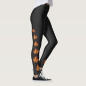 Maple Leaf Leggings Aangepaste Canada Leggings & C (Rechts)