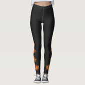 Maple Leaf Leggings Leggings personnalisés Canada (Devant)