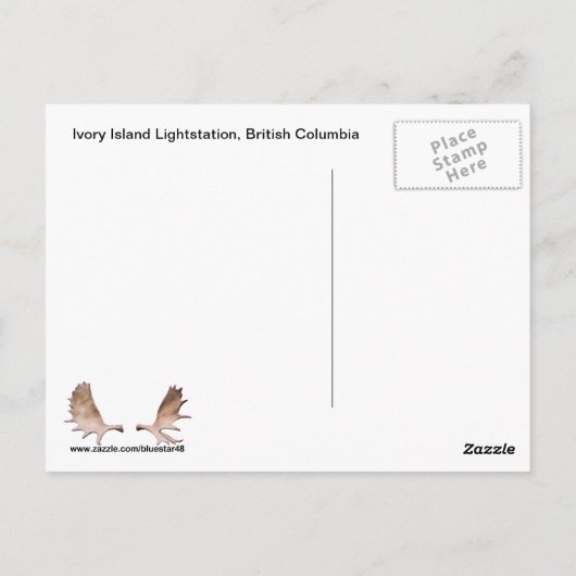 Maple Leaf on Inner Birch Bark Briefkaart (Achterkant)