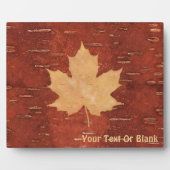 Maple Leaf on Inner Birch Bark Fotoplaat (Voorkant)