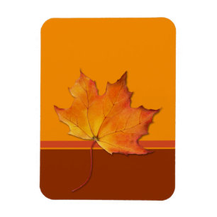 Maple Leaf oranje Flexi Magnet Magneet