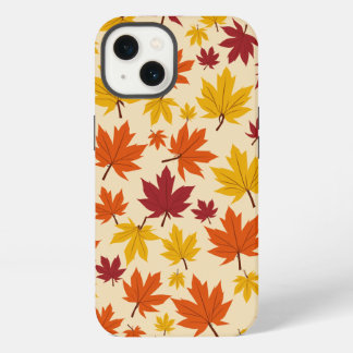 Maple leaf pattern design iphone 13 hoesje