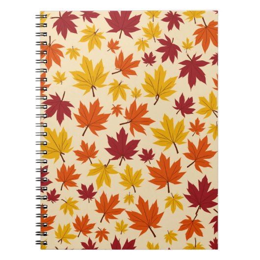 Maple Leaf Pattern Design notitieboek (Voorkant)
