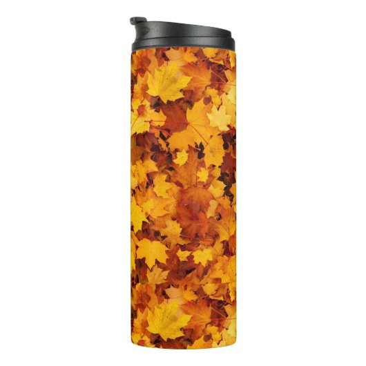 Maple Leaf Pattern Design Thermosbeker (Geroteerd rechts)