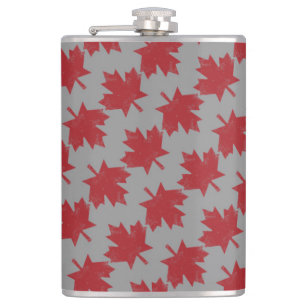 Maple Leaf Pattern Heupfles