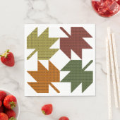 Maple Leaf Quilt Pattern Design 1 Servet (Insitu)